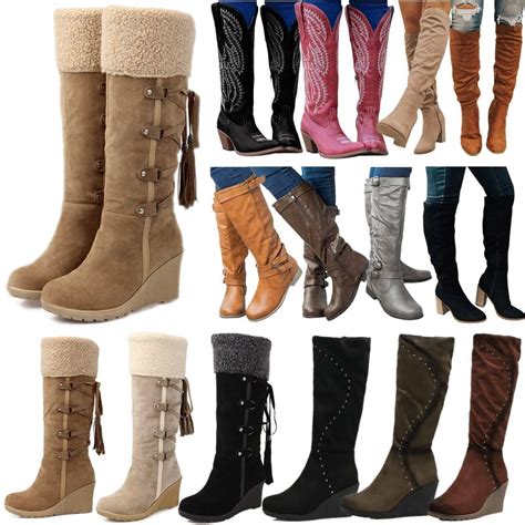 Botas De Nieve De Lana De Invierno Para Mujer Botas De Tac N De Cu A