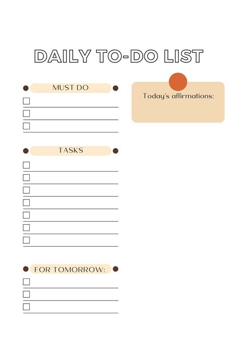 Printable Daily To Do List Minimalist Boho Daily To Do Pdf Planner