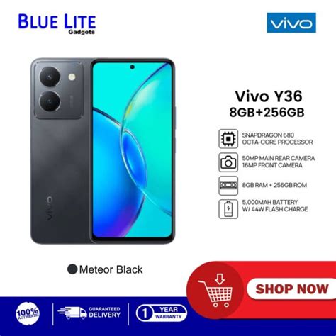 Vivo Y Gb Gb Meteor Black Blue Lite Gadgets Inc