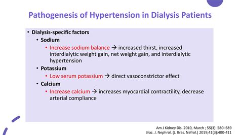 Blood Pressure And Volume Management In Dialysis Patient