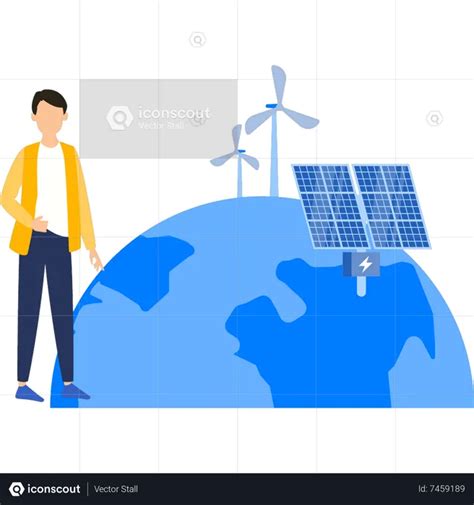 Best Boy Is Generating Electricity From Solar Illustration Download In