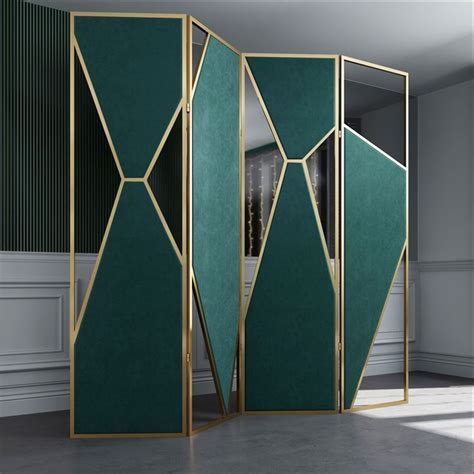 Light Luxury Nordic Wrought Iron Folding Room Divider