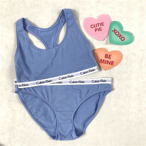 Calvin Klein Intimates Sleepwear Calvin Klein Lavender Bralette Bikini Set Poshmark