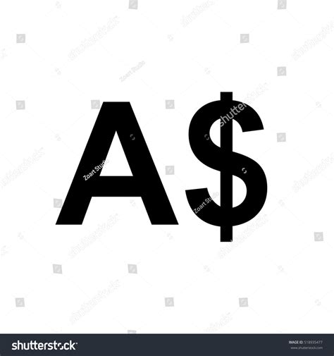 Australian Dollar Sign Iconmoney Symbol Stock Vector (Royalty Free ...