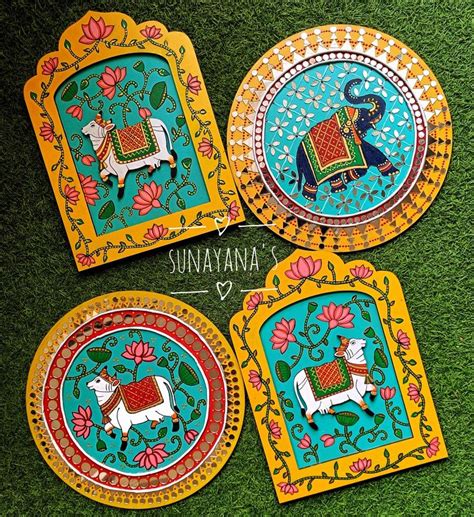 Jharokhas And Lippan Art Wall Plate In Plates On Wall Wall