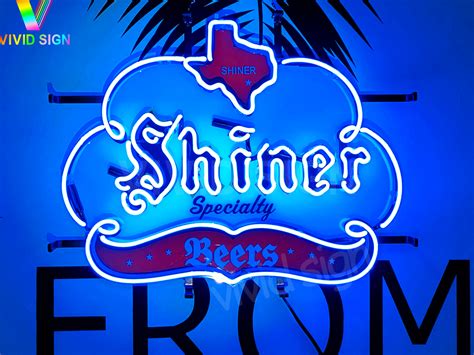 Shiner Beer Specialty Texas Logo Hd Vivid Neon Sign Lamp Light