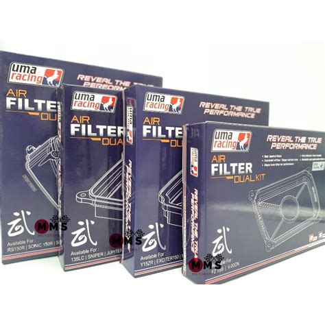 Uma Racing Air Filter Dual Kit Penapis Udara VARIO160 RS150 LC135 Y15ZR