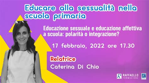 Educazione Sessuale E Educazione Affettiva A Scuola Polarit O