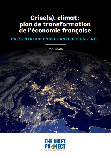 Crise s climat plan de transformation de léconomie française