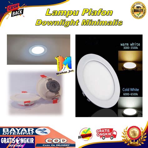 Jual Lampu Downlight LED 5 Watt Lampu Plafon Lampu Atap Shopee