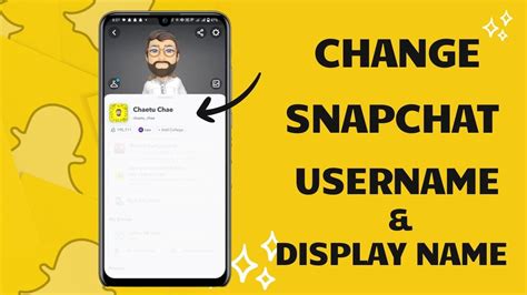 Can You Change Snapchat Username And Display Name Youtube