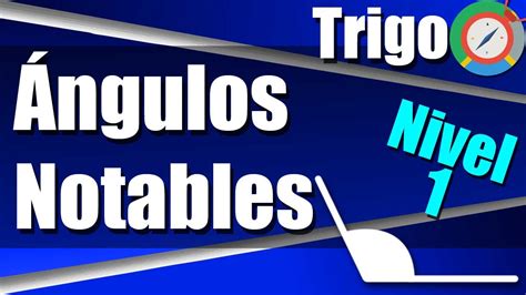 Ángulos Notables Ejercicios Resueltos Nivel 1 Youtube