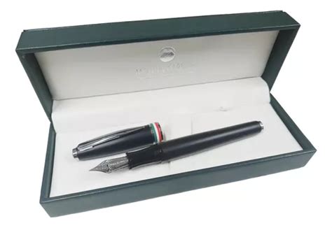 Pluma Monteverde Aldo Domani Italia Matte Black Omniflex Tinta Azul Y