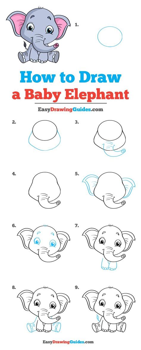 Simple Elephant Drawing Step By Step Said Vlog Photos