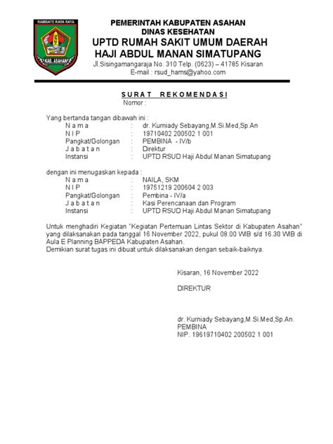 Kop Surat Rsud Hams New Warna Pdf