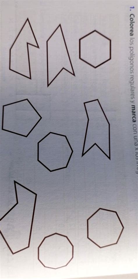 SOLVED TALLER TEMA 4 1 Colorea los polígonos regulares y marca con