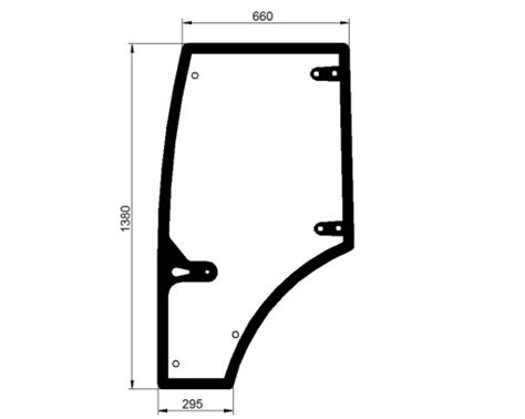 szyba Zetor Major Farmtrac kabina Koja drzwi lewe 2221649 za 470 80 zł