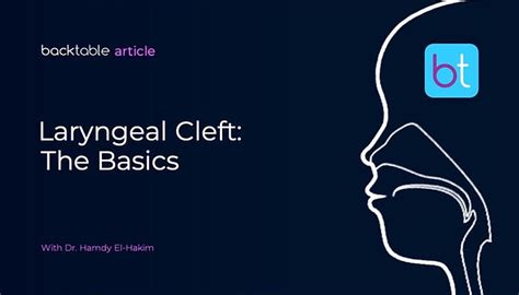 laryngeal cleft  basics