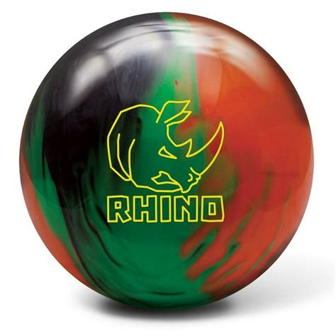 Brunswick Rhino Reactive Bowling Ball Blackgreenorange 14lbs