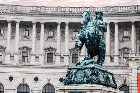 Marzo Austria Viena Estatua Ecuestre Del Pr Ncipe Eugenio De