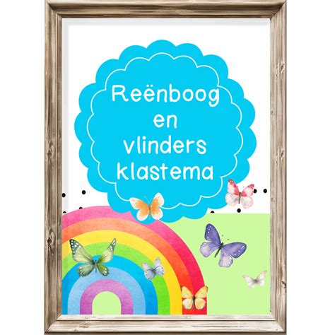 Klastema - reënboog en vlinders - Clever Wolfee