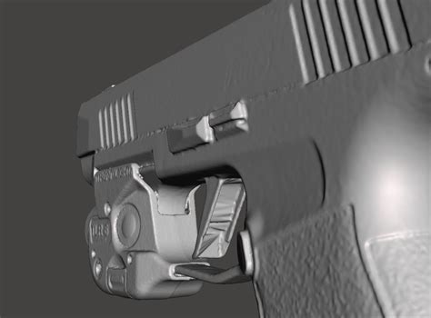 Archivo Stl Sig Sauer P365 Xl With Streamlight Tlr 6 Real Size 3d Pistol Mold 🔫 Obj ・modelo