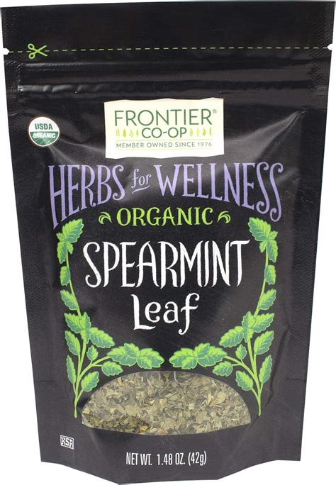 Amazon Frontier Co Op Organic Cut Sifted Spearmint Leaf 1 48oz