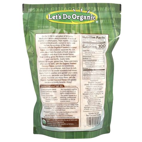 Edward Sons Let S Do Organic Organic Unsweetened Toasted