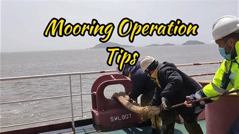 Mooring Operation Tips For Beginners Youtube