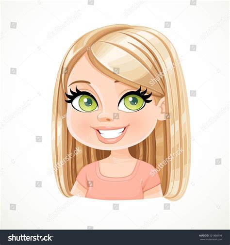 Cartoon Girl With Blonde Hair