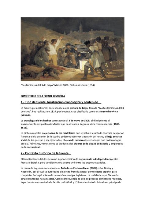 Fusilamientos Del 3 De Mayo Fusilamientos Del 3 De Mayo Madrid 1808