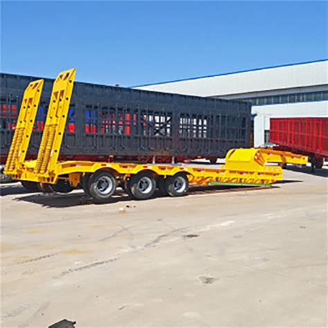 Hot Sale Excavator Transport Axles Tons Heavy Duty Low Loader