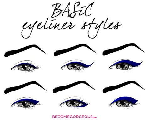 Eyeliner Styles And Shapes Eyeliner Styles How To Apply Eyeliner