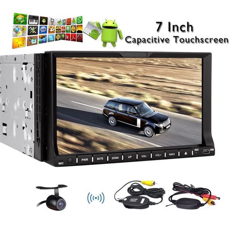 EinCar Wireless Back Camera Android 4 4 Car DVD Player 7 Inch 2 Din