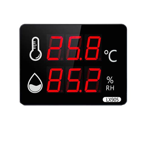 Therye Hygrom Tre Num Rique Avec Cran LED Compteur De Temp Rature