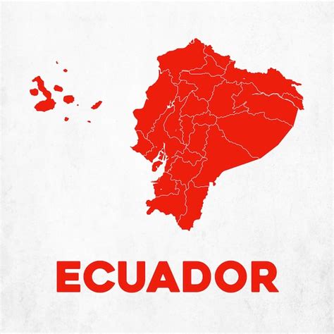Premium Vector Detailed Ecuador Map