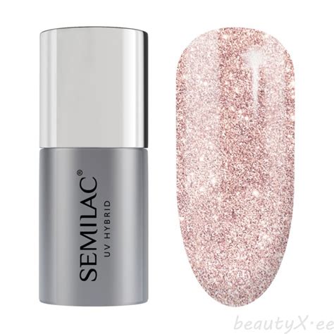 Semilac S One Step Hybrid Glitter Pink Beige Ml Beautyx Ee