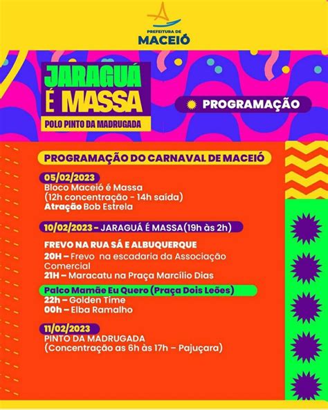 Prefeitura De Macei Confira As Atra Es Do Carnaval De Macei