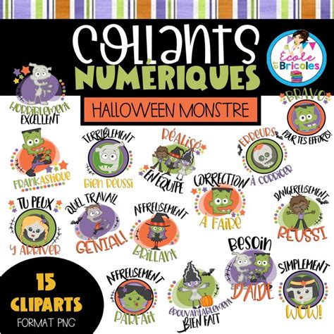 Collants Num Riques Halloween Monstre