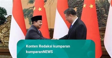 Prabowo Ke China November Undangan Xi Jinping Kumparan