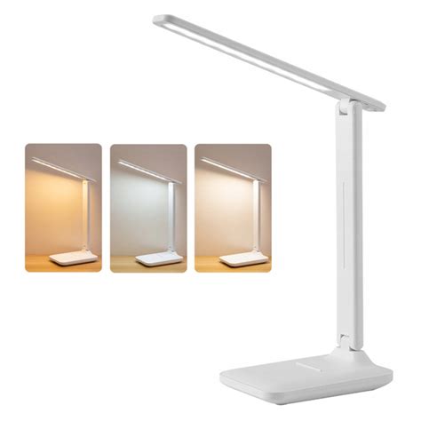 LAMPKA BIURKOWA SZKOLNA BIURKO LED USB DOTYK biała 89097612735 Cena