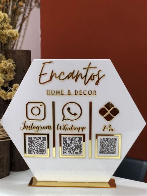 Placa Qr Code Personalizada Elo Produtos Especiais