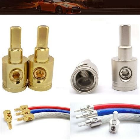 Power Wire Reducer Gauge A Pair Audio Pin Awg Zinc Alloy