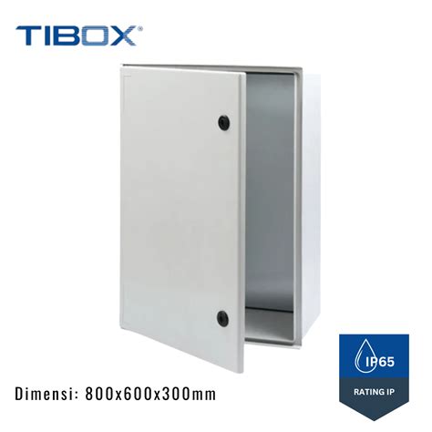 Tibox Junction Box Panel Polyester GRP Size 800x600x300 Mm C W Base