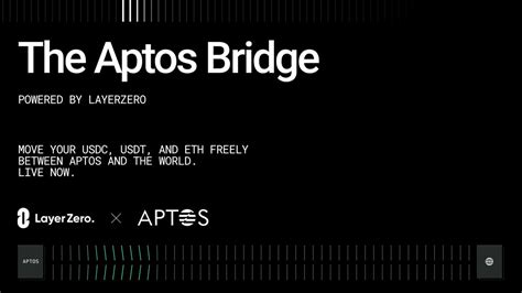 Aptos On Twitter RT LayerZero Labs Introducing The Aptos Bridge