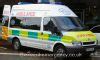 EU05 AYE Is A Ford Transit High Dependency Ambulance UK Emergency