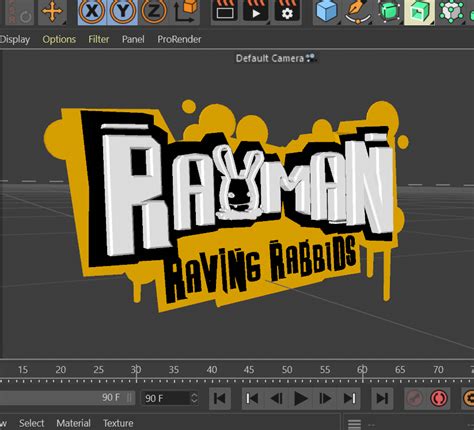 I ripped the Rayman Raving Rabbids' 3D Logo from the title screen. : r ...