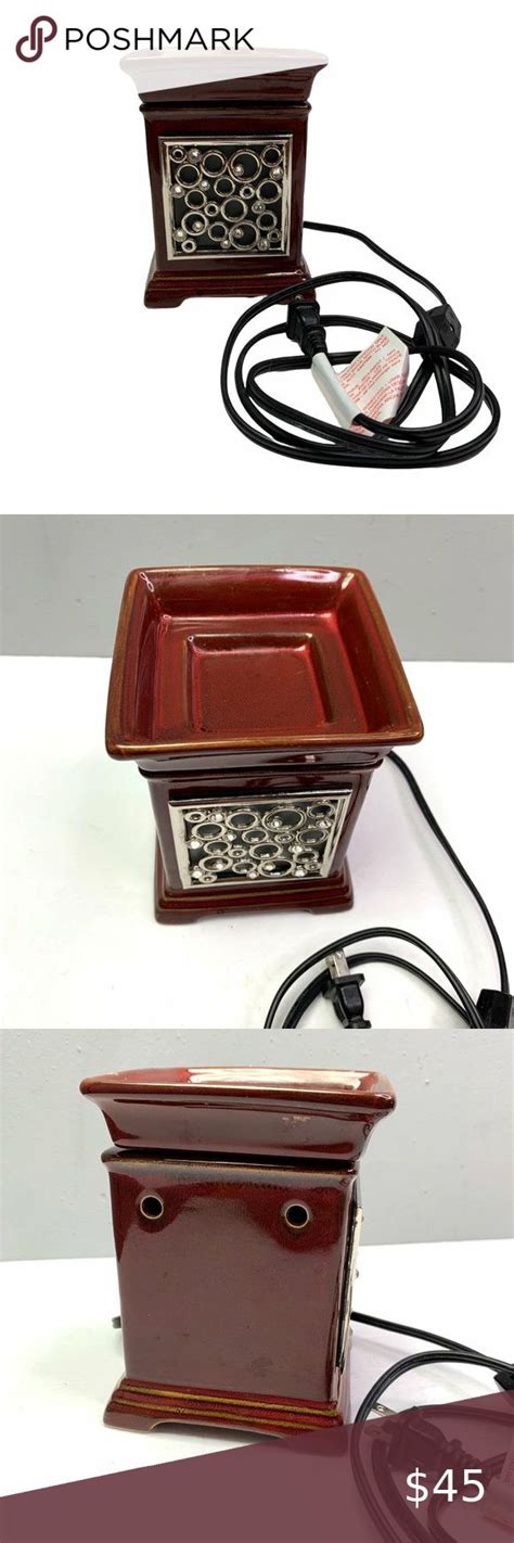 Scentsy Gallery Collection Wax Warmer 23212 With Magnetic Frame Brown