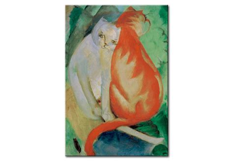 Riproduzione Quadro Gatti Bianco E Rosso Franz Marc Quadri Famosi