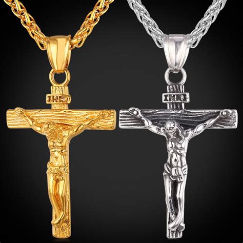 Wholesale Men S Crucifix Pendant Stainless Steel Jewelry Inri Jesus